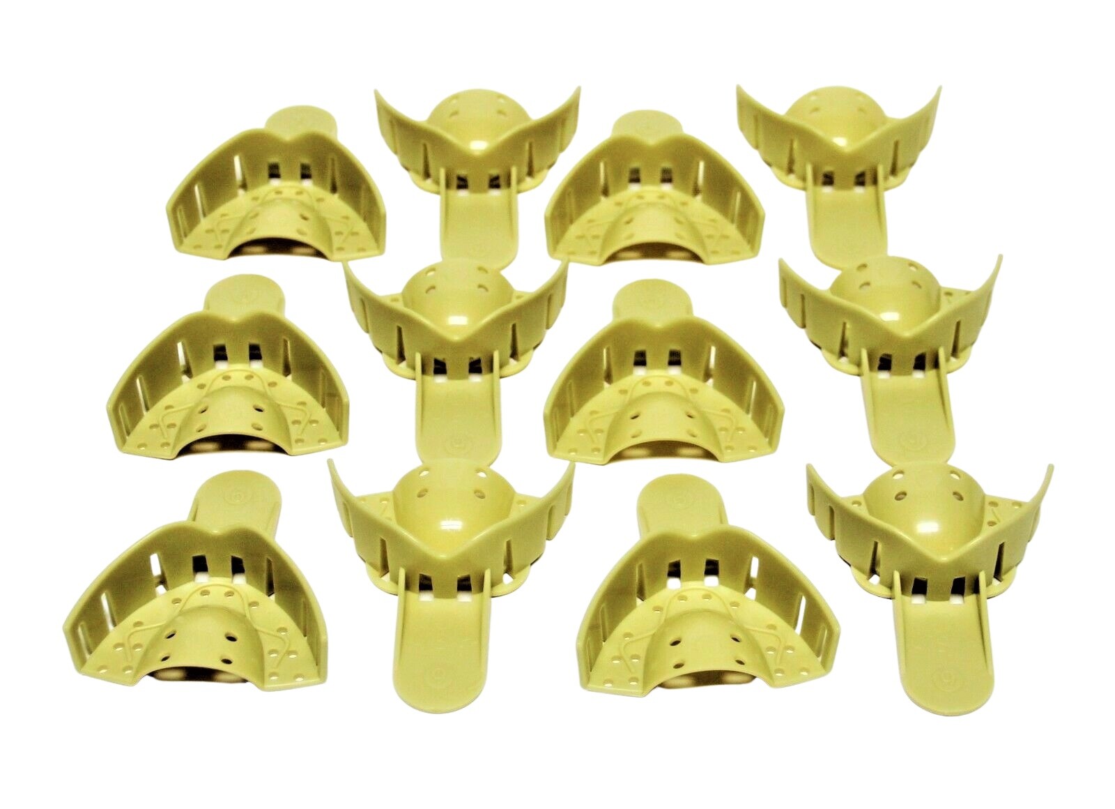 Dental Grillz Upper Anterior Teeth Plastic Mold Impression Trays UA #9 12/bag