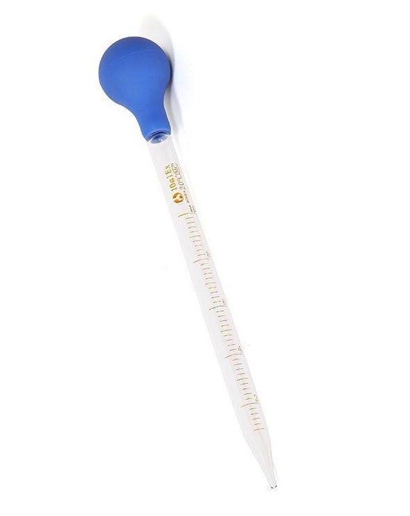 10ml Glass Graduated Dropper Pipette+(2 Pk) 8″ Glass Stirring Rod Lab Equipment