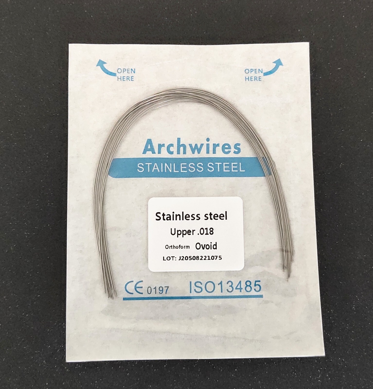 10Packs Dental Super Elastic/Stainless Steel/Thermal Activated Round Arch Wires