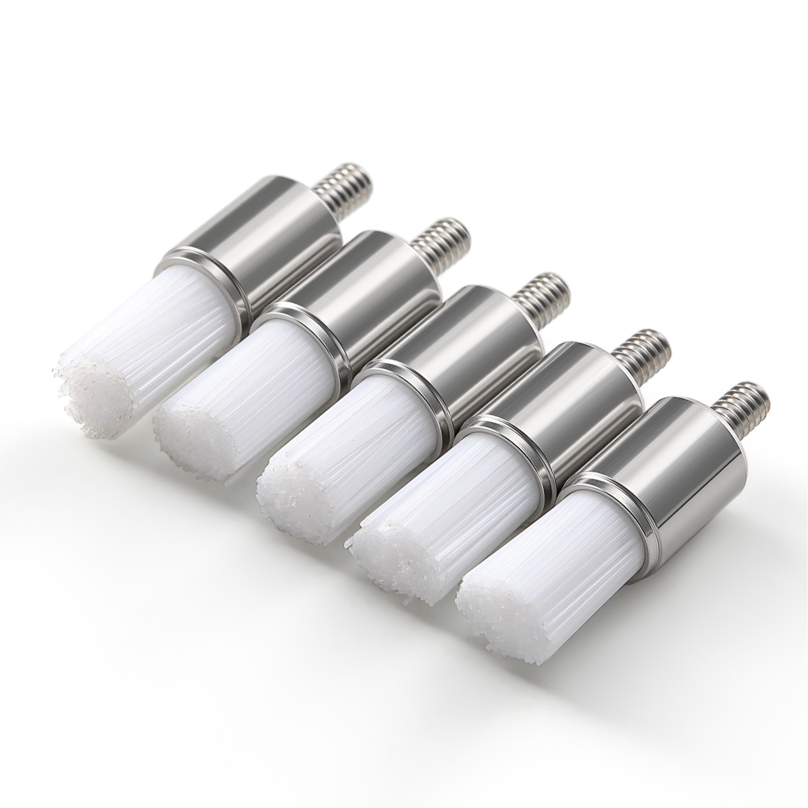144 Dental White & Colorful Prophy Polishing Brush Nylon Flat Latch/Tapered Type