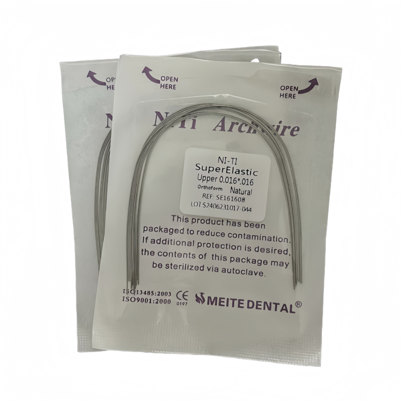 100PCS Dental Orthodontic Niti Arch Wire Natural Form Arches Round Rectangular
