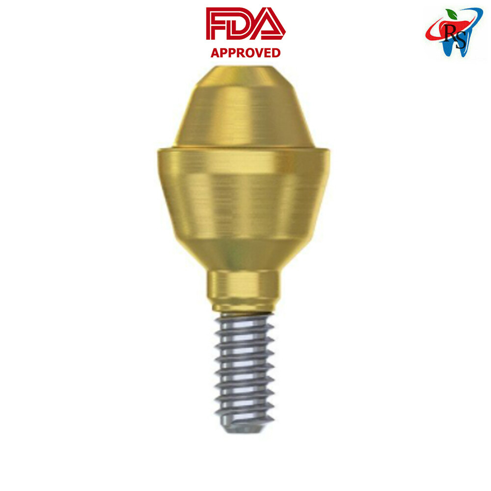 5pcs Straight Multi-Unit 1.6 Standard Int Hex 2.42mm Connection Dental Titanium