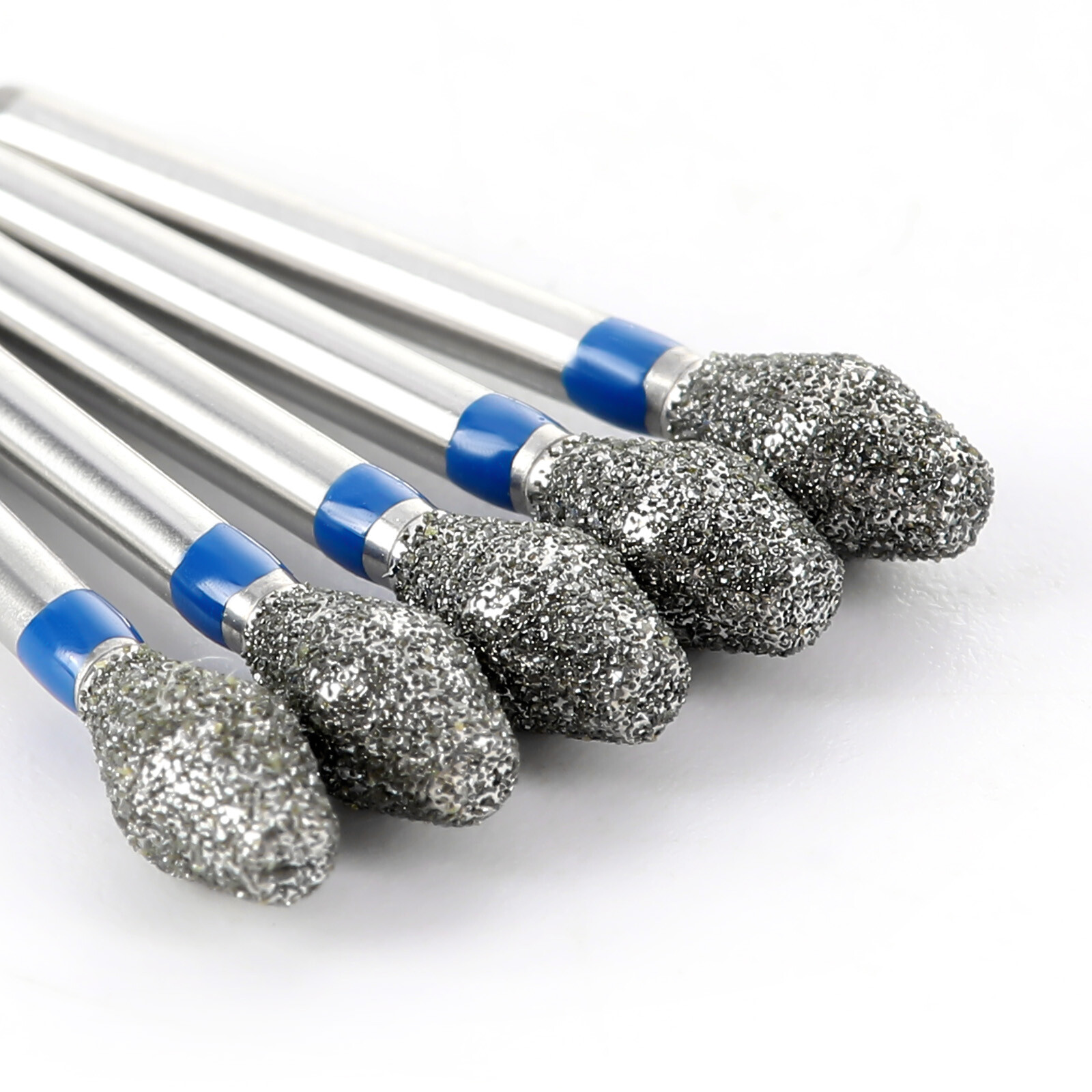 Up to 50pcs Dental FG Diamond Burs Barrer/Long Pear Shape fit High Spped Handpie