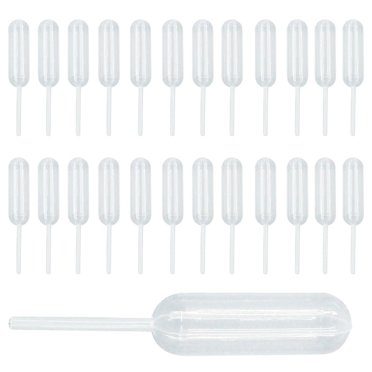 120 Pcs 4ml Clear Plastic Pipettes Mini Squeeze Droppers for Cupcakes & Desserts