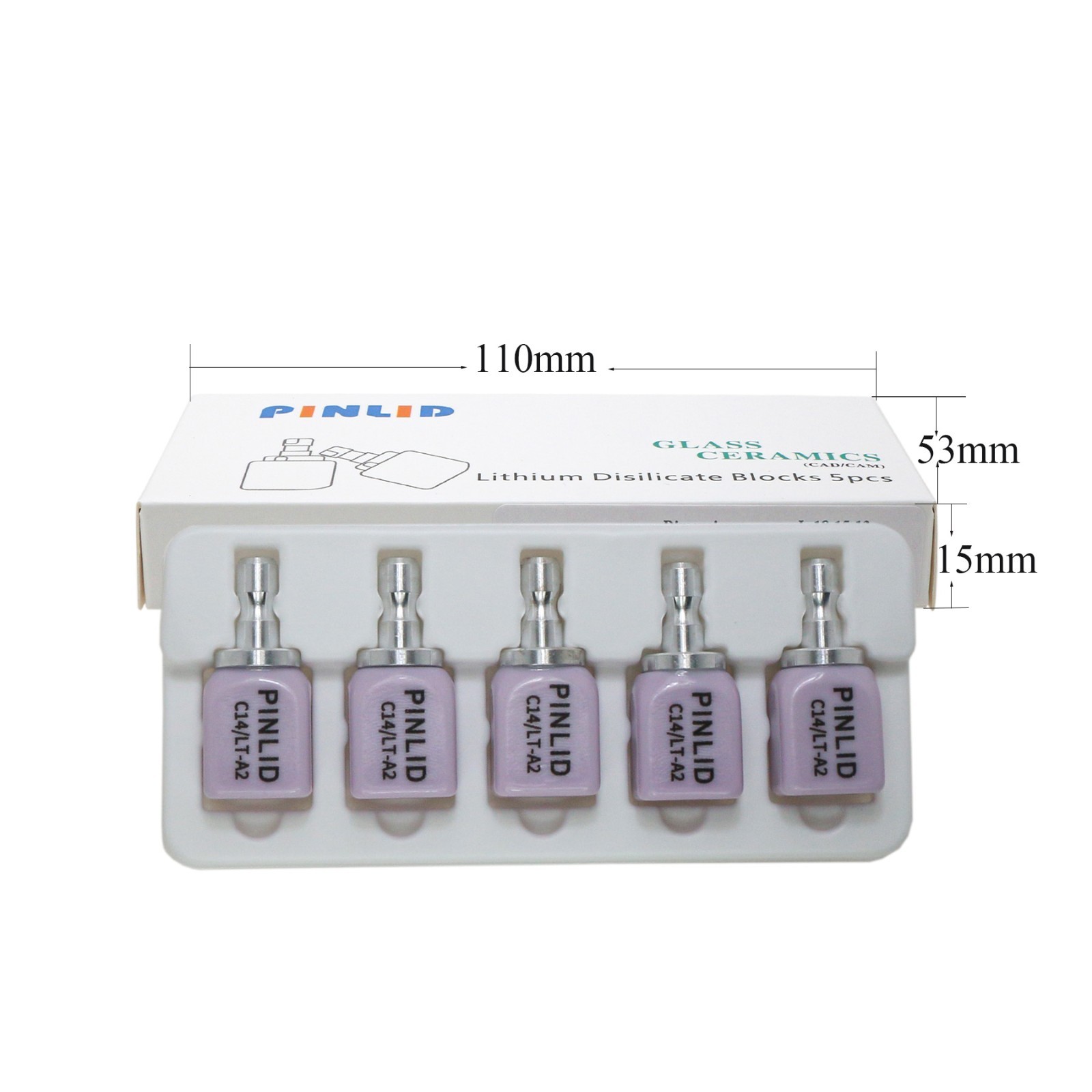 Dental C14 Lithium Disilicate Crown Veneer Blocks CAD CAM CEREC Milling Blocks