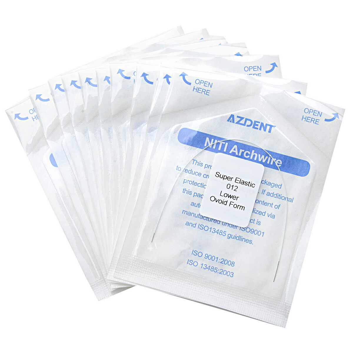 AZDENT Dental Orthodontic Super Elastic Niti Arch Wire Ovoid/Nature/Square Round