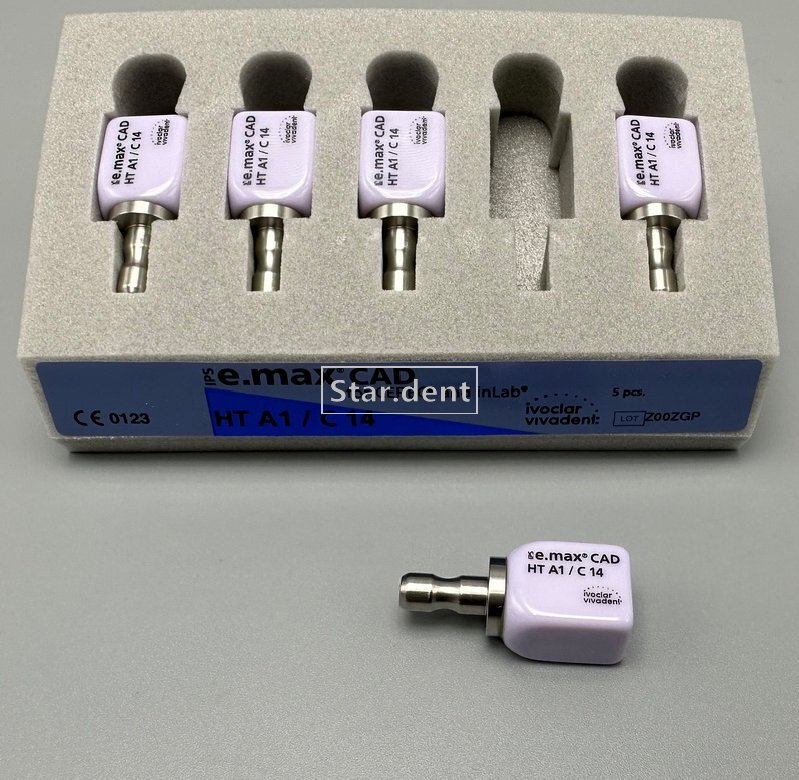 IPS C14 Emax CAD CEREC Dental Lab Ceramic Blocks Cube Veneer LT HT A1 A2 A3 Blue