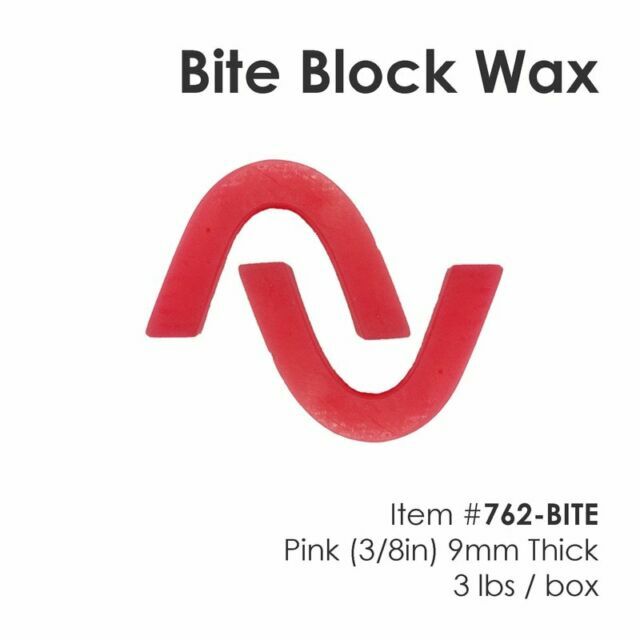 Bite Block Wax Rims – Pink – 100 per box