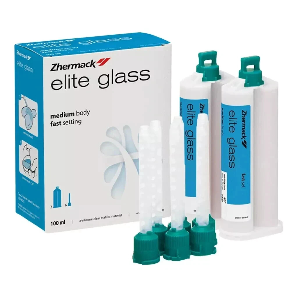 Zhermack Elite Glass Transparent A Silicone VPS Injction Moulding Veneer FShip