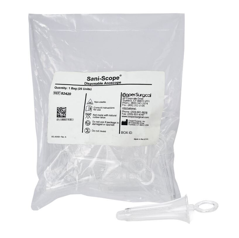 *100-Pieces* Cooper Surgical Sani-Scope Disposable Anoscope 82420