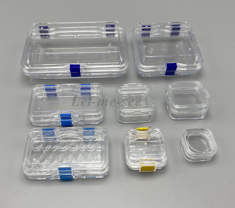 Denture False Inlay Teeth Membrane Case Fragile Hinged Display Jewelry Boxes