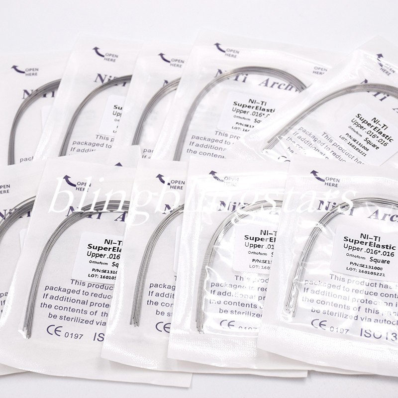 10 Pcs/Pack Orthodontic Dental Super Elastic Rectangular/Round Niti Arch Wire