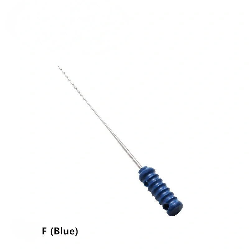 10 Pcs/Pack Dental Endo Barbed Broache 21/25mm Stainless Steel Root Canal 20-60#