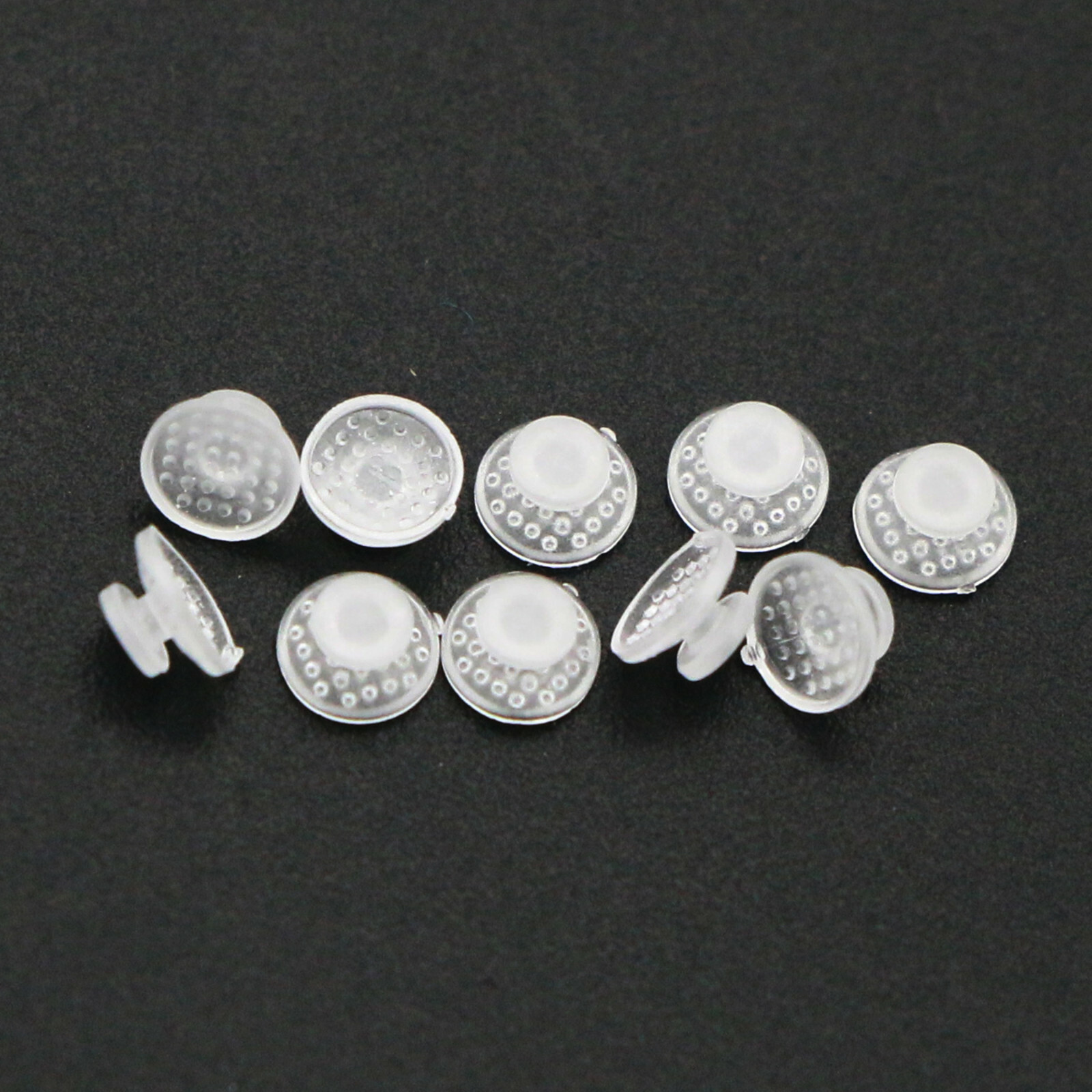 10 Pcs/Pack Dental Orthodontic Ceramic Clear Lingual Button Bondable Round Base
