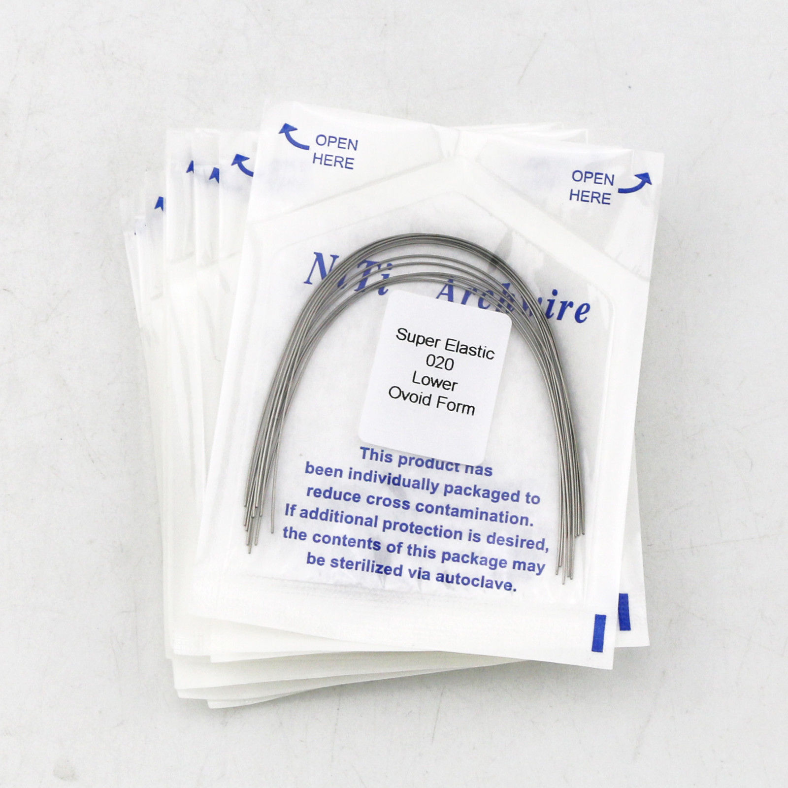 5 Pack Dental Orthodontic Niti Arch Wire Round Super Elastic Upper Lower 012-020