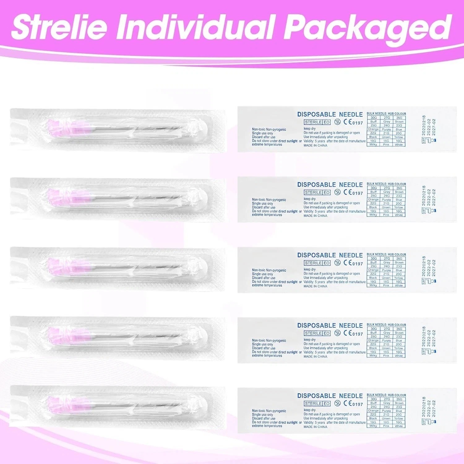 18 Gauge 1.5 Inch Disposable Needles with Caps for Scientific and Lab Dispensing