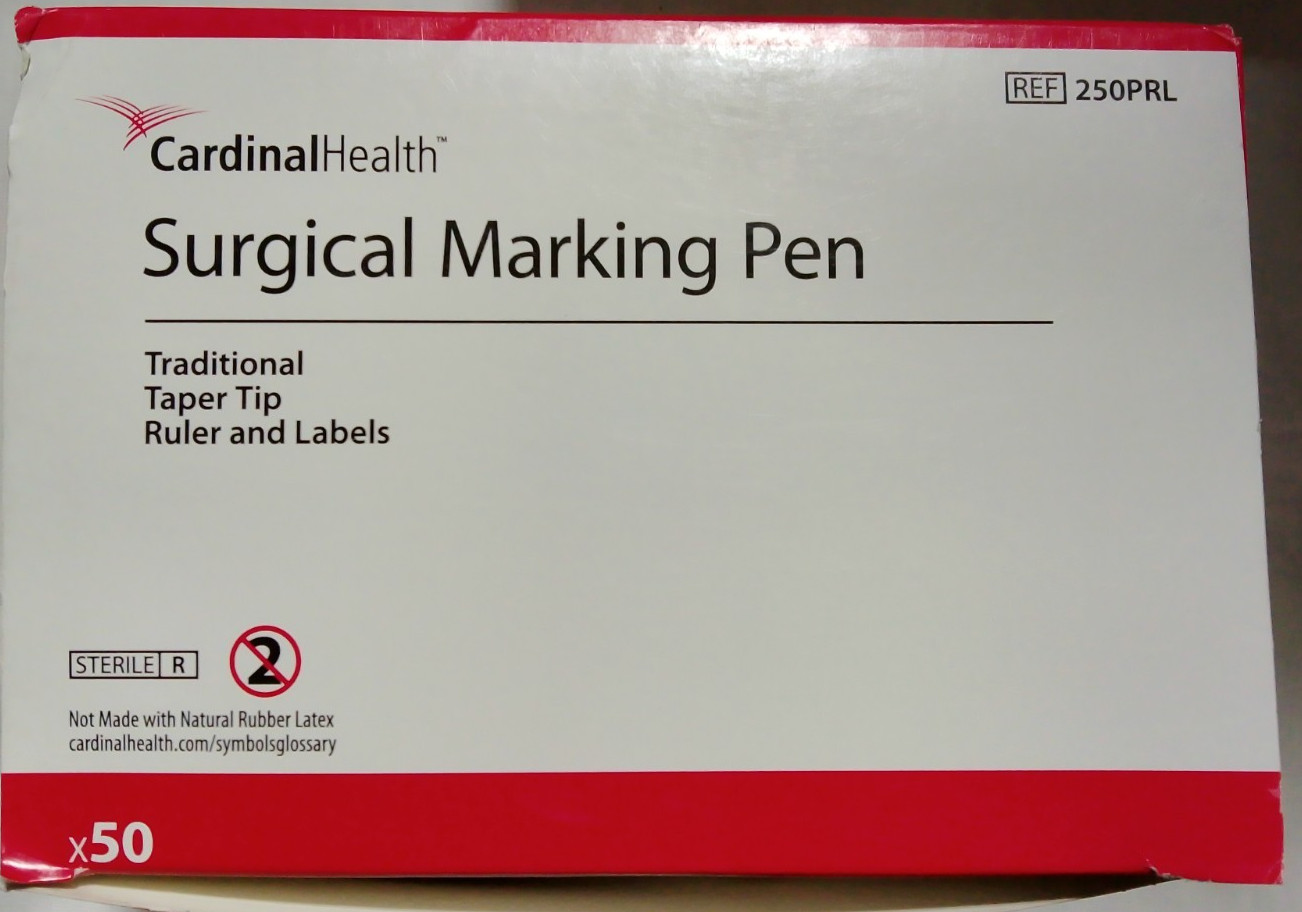 (45) Cardinal Health Surgical Marking Pen New in Box 250PRL