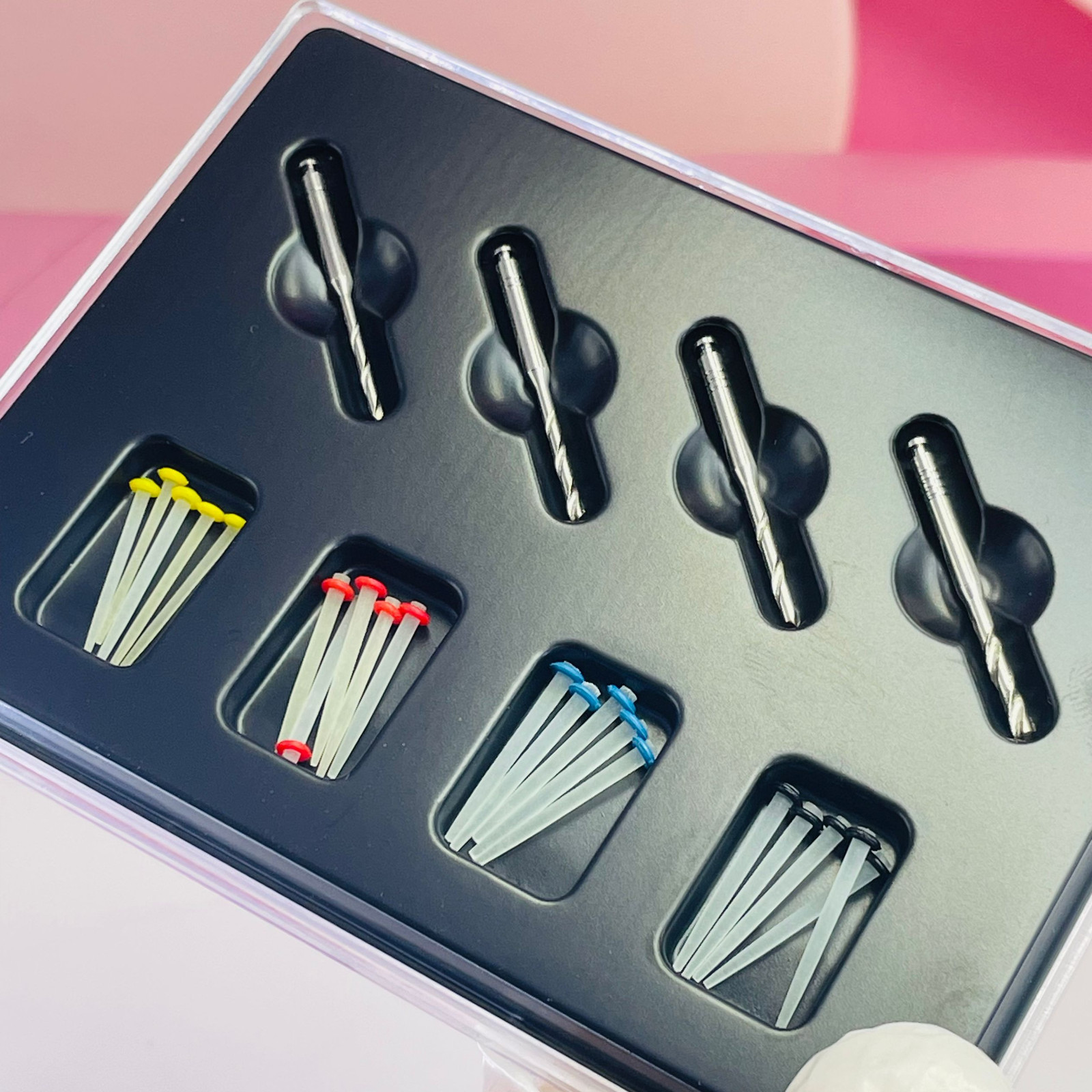 1Box Dental High-intensity Quartz straight Pile Fiber Resin Post postes de fibra