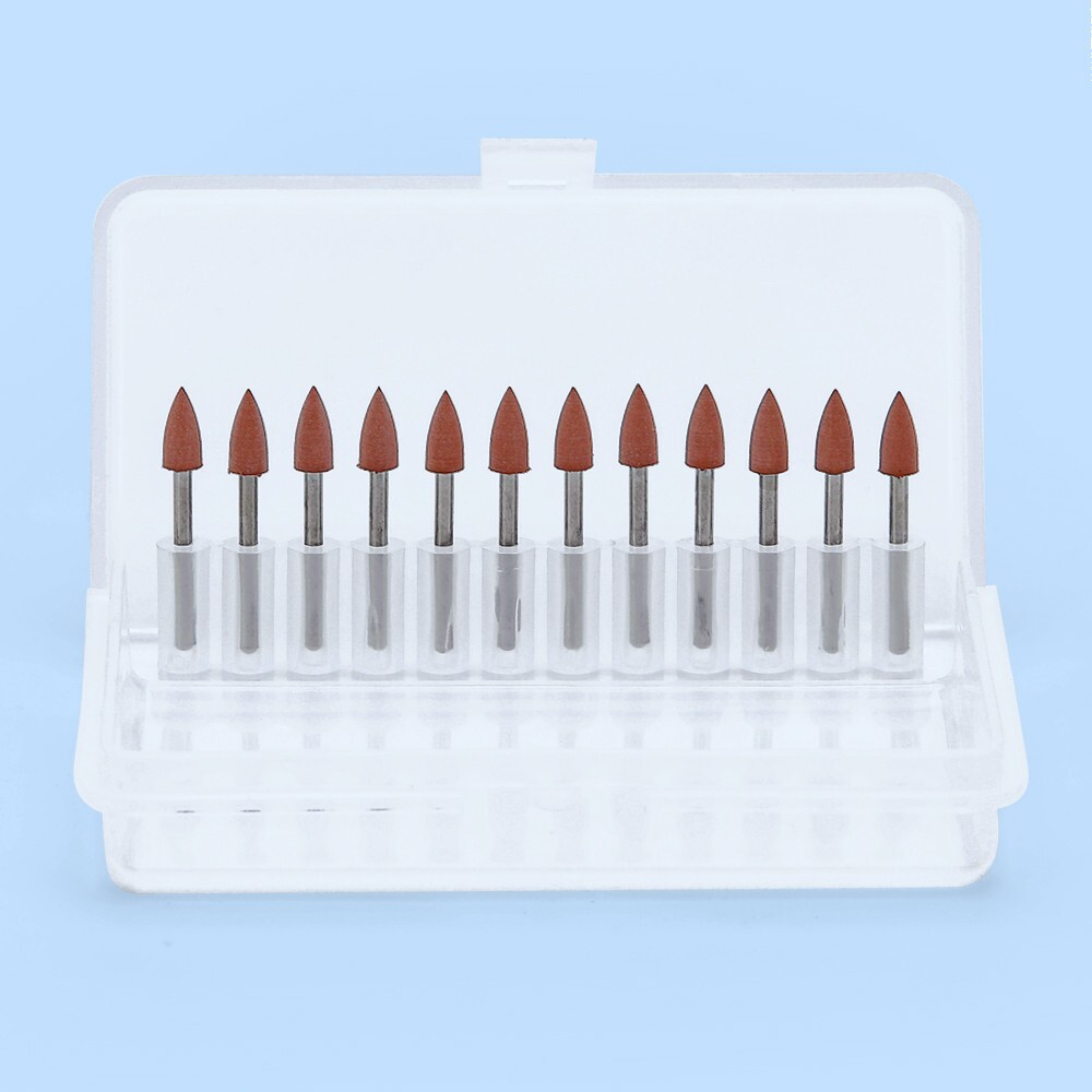 60PCS Dental Polishing Polishers Bur FG 1.6mm Mini Points Brownie Friction Grip