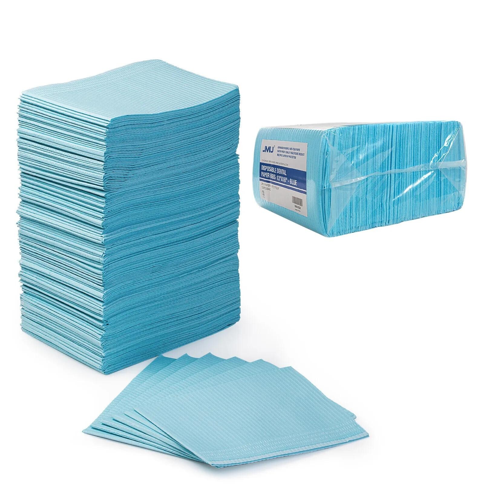 13″x18″ Disposable Dental Patient Bibs 3-Ply JMU DENTAL MEDICAL TATTOO 500PCS