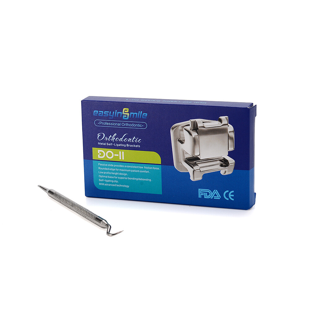 Orthodontic MINI Metal Brackets Dental ROTH/MBT 022 Self-ligating Braces 5Pack
