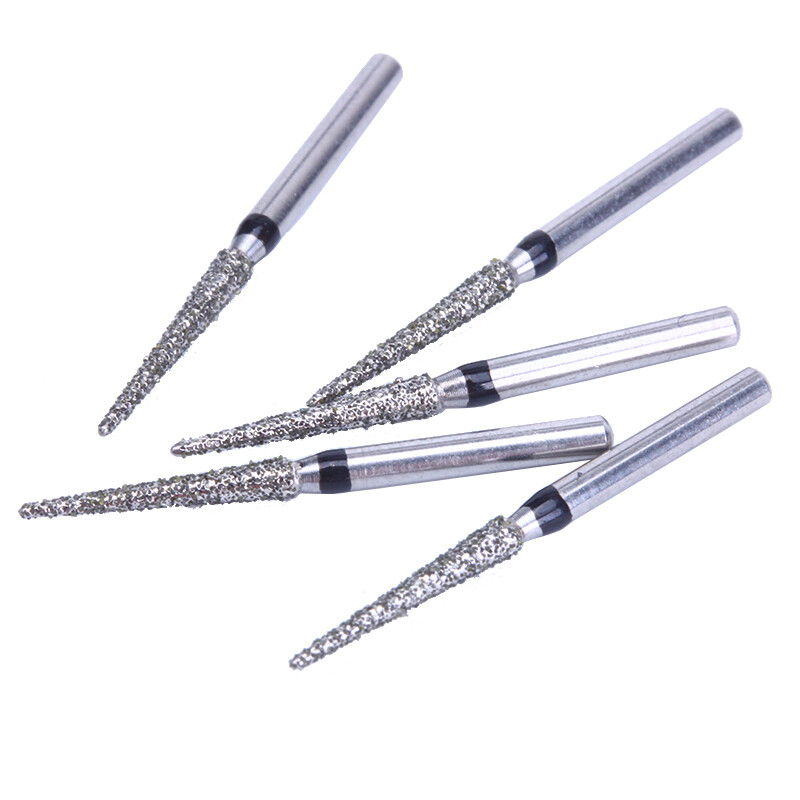 10pc/kit AZDENT Dental Diamond Burs High Speed Handpiece Friction Grip 20 Types