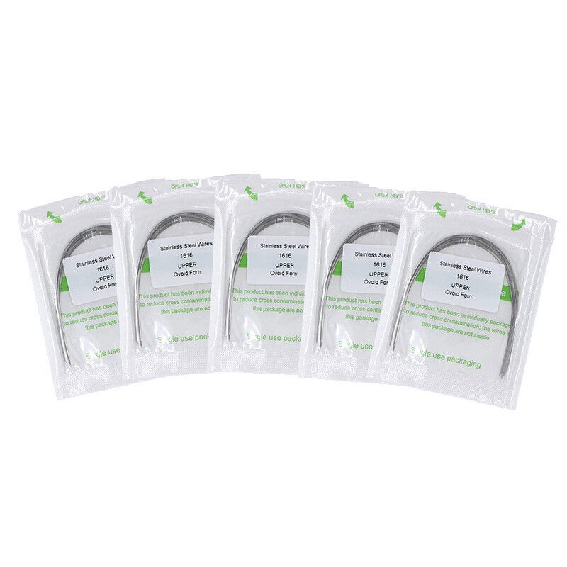 20×Dental Ortho Stainless Steel Rectangular Arch Wire Ovoid Form 16×16 Upper
