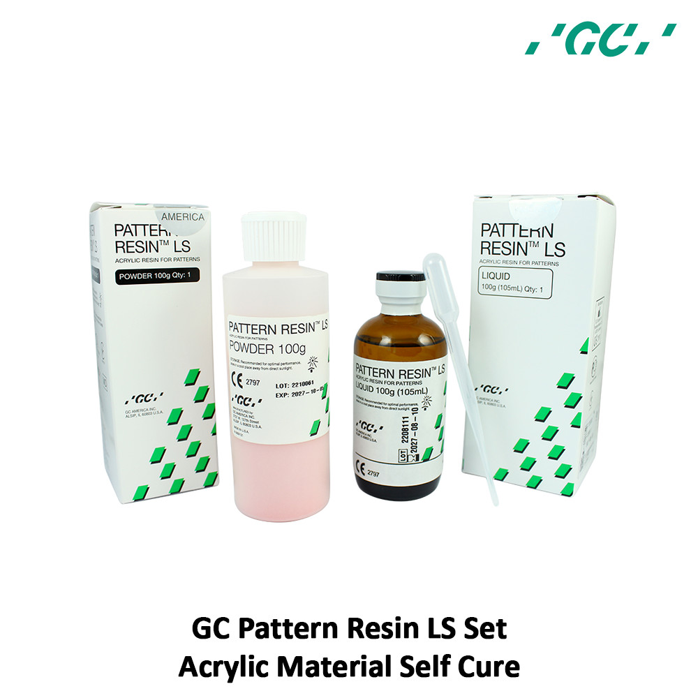 Acrylic Material Self Cure Powder GC Pattern Resin LS Set Dental Lab Models