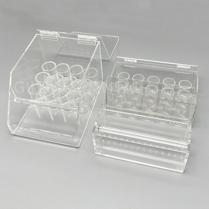 1 Box Dental Orthodontic Elastics Power Chains Ligature Ties Holder Acrylic Case