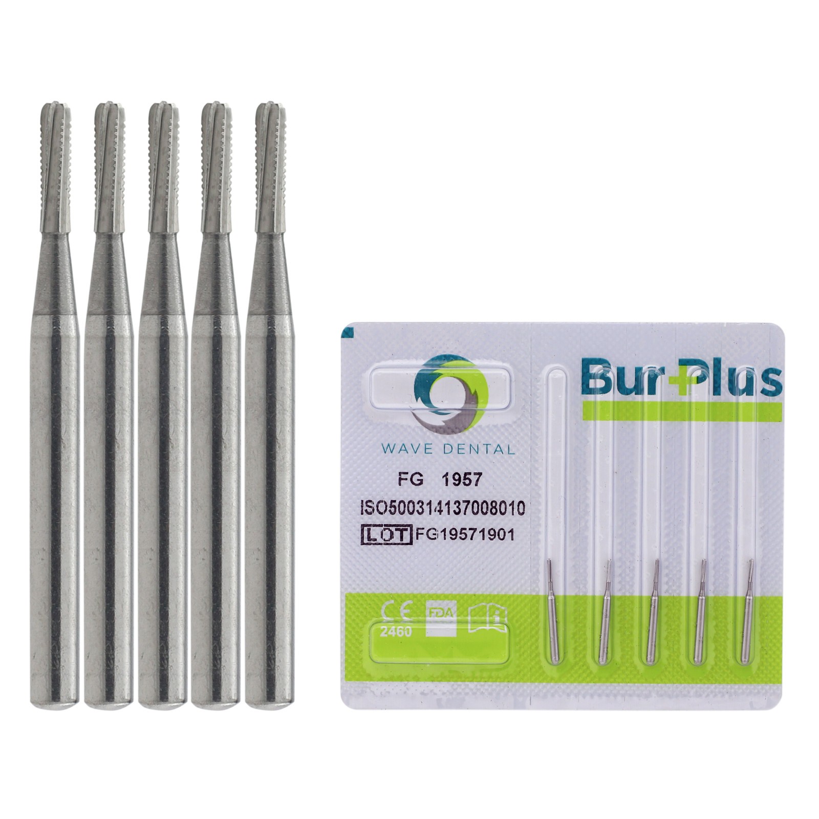 WAVE Dental FG 1957 1958 Carbide Burs Metal Crown Cutting Cross Cut Bur Prima