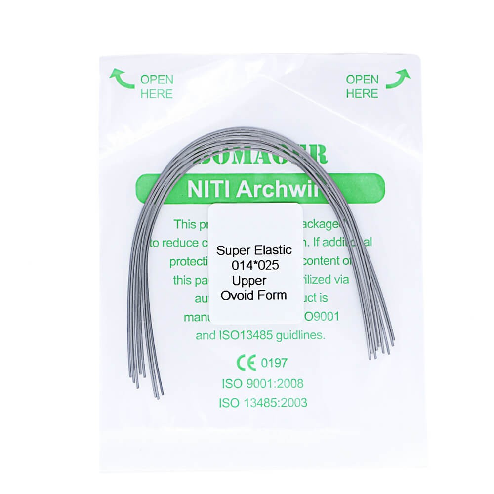 50×Dental Orthodontic Super Elastic Ni-Ti Arch Rectangular Wire Oval 14×25 Upper