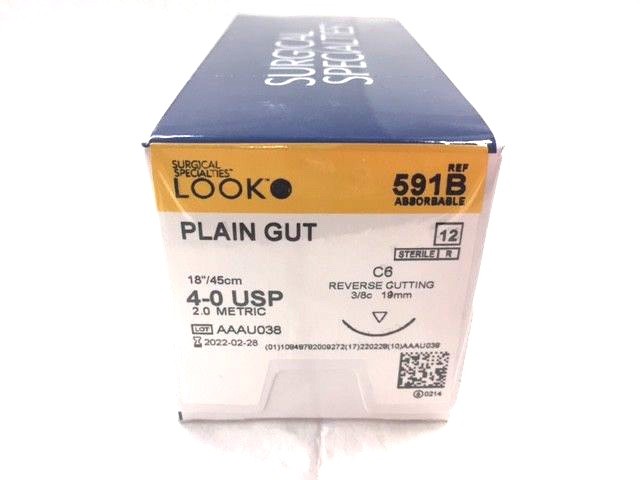Look Dental 3-0 Plain Gut C6 591B