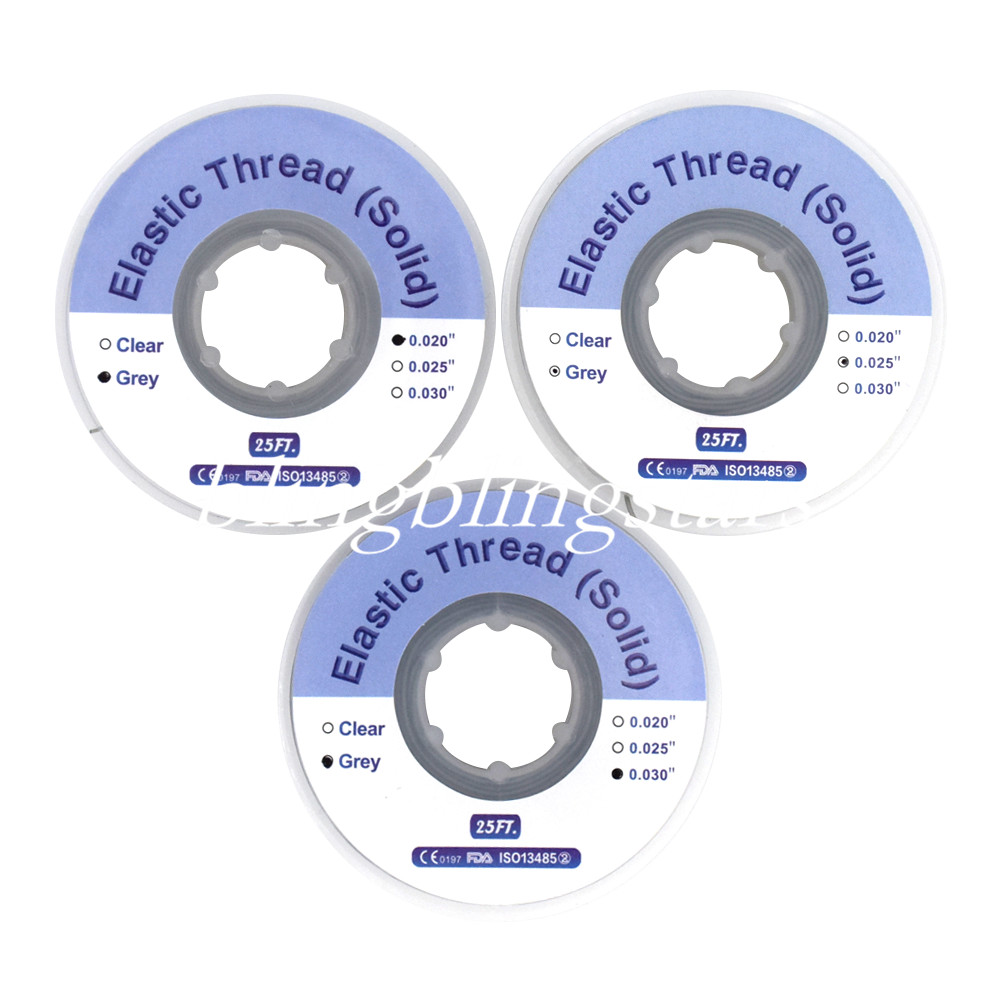Dental Ortho Elastomer Powerful Solid Elastic Thread Rope 0.020/0.025/0.030