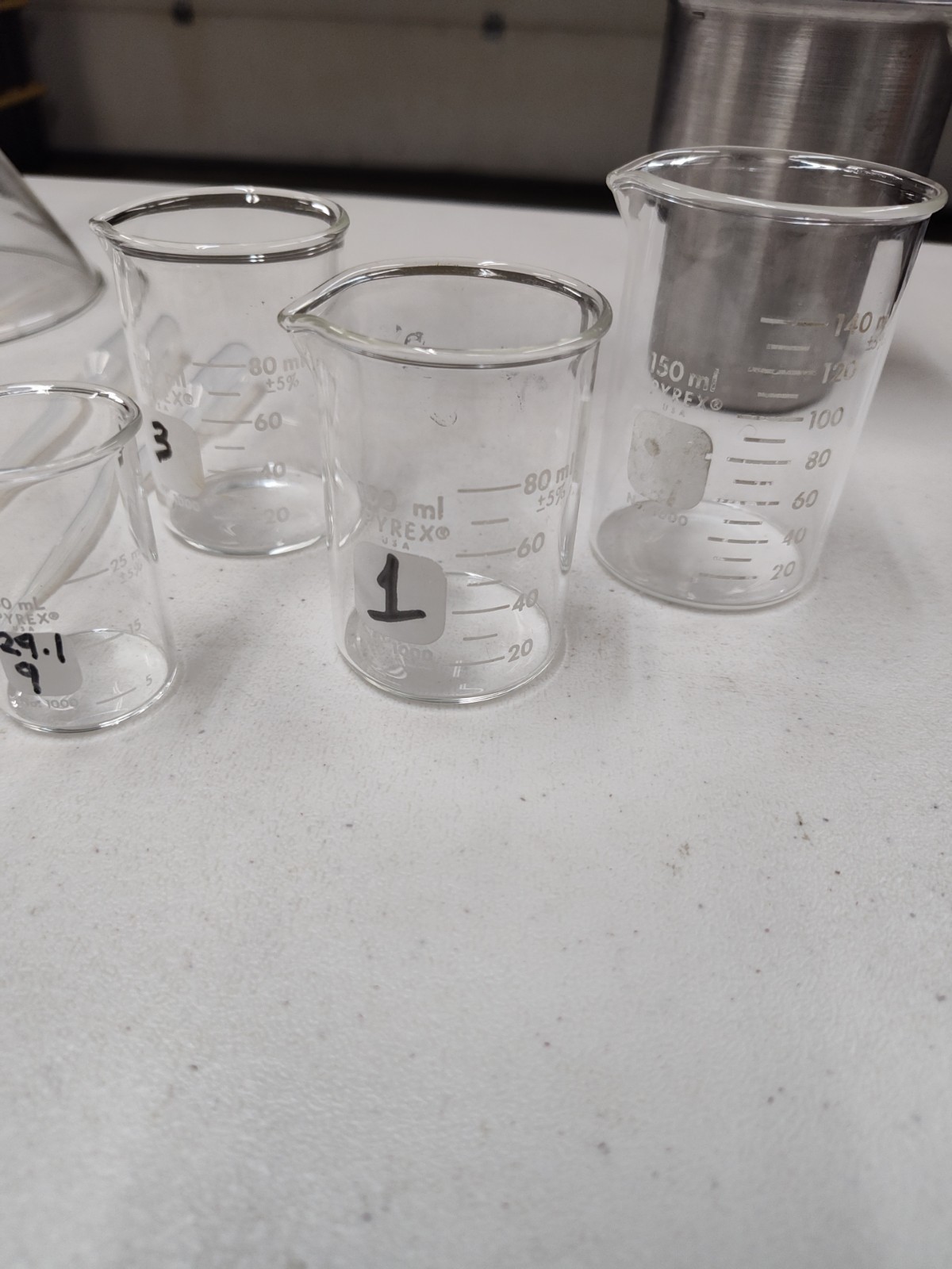 Pyrex & Kimex Glass Vacuum Flasks Beakers Tubes Lids Lab Chemistry Huge Lot