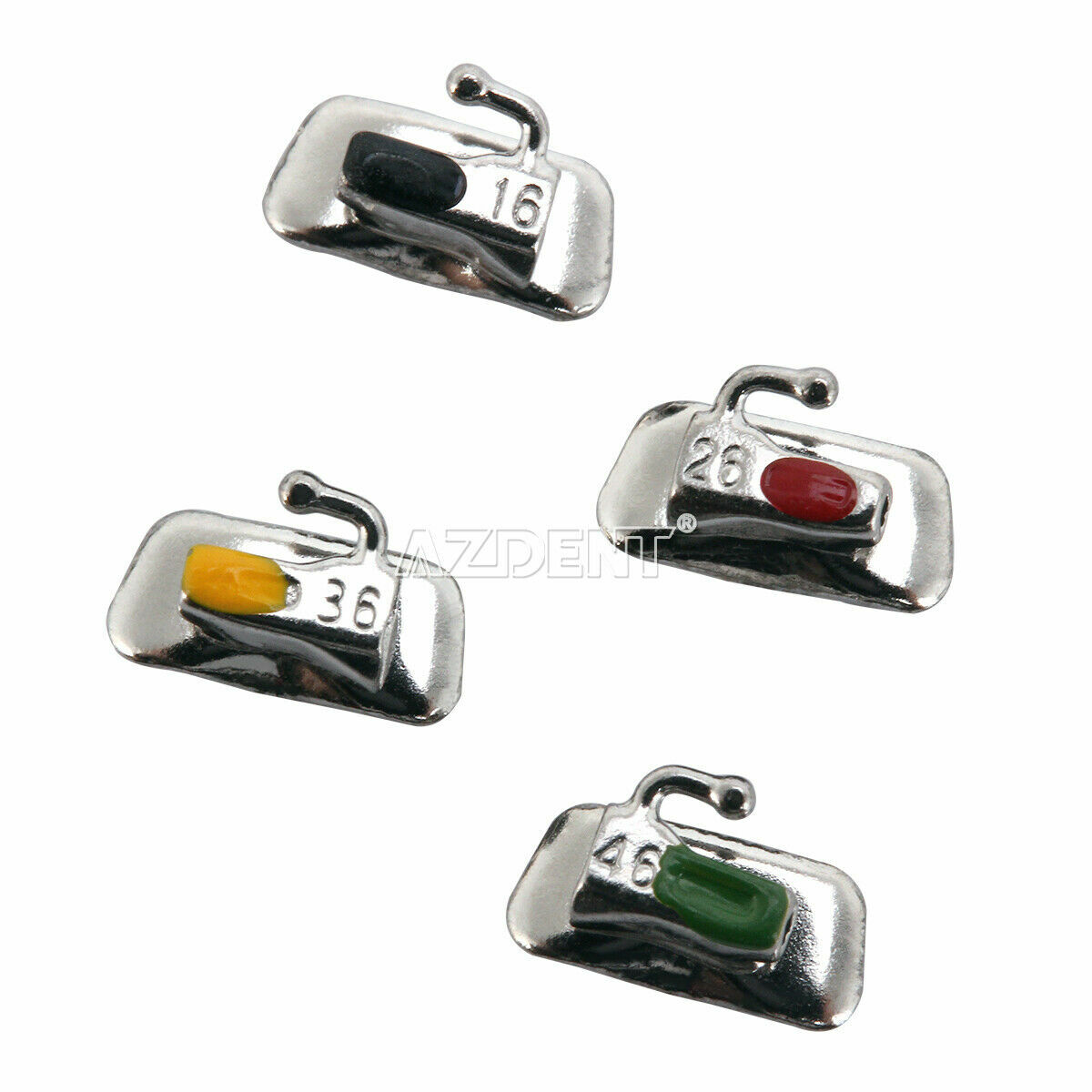 AZDENT Tubos bucales adheribles de ortodoncia dental 1er molar MBT Roth 022 018