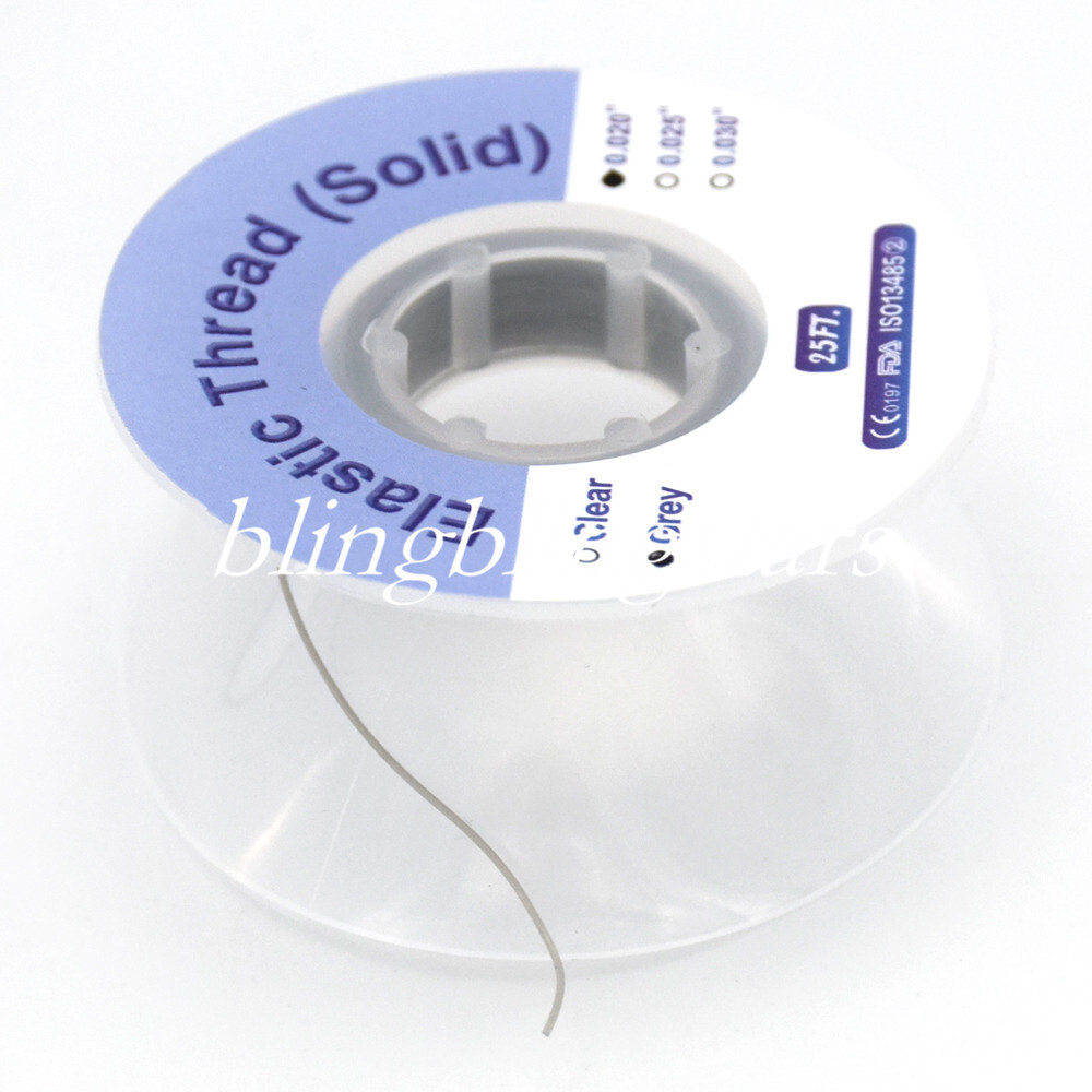 Dental Ortho Elastomer Powerful Solid Elastic Thread Rope 0.020/0.025/0.030