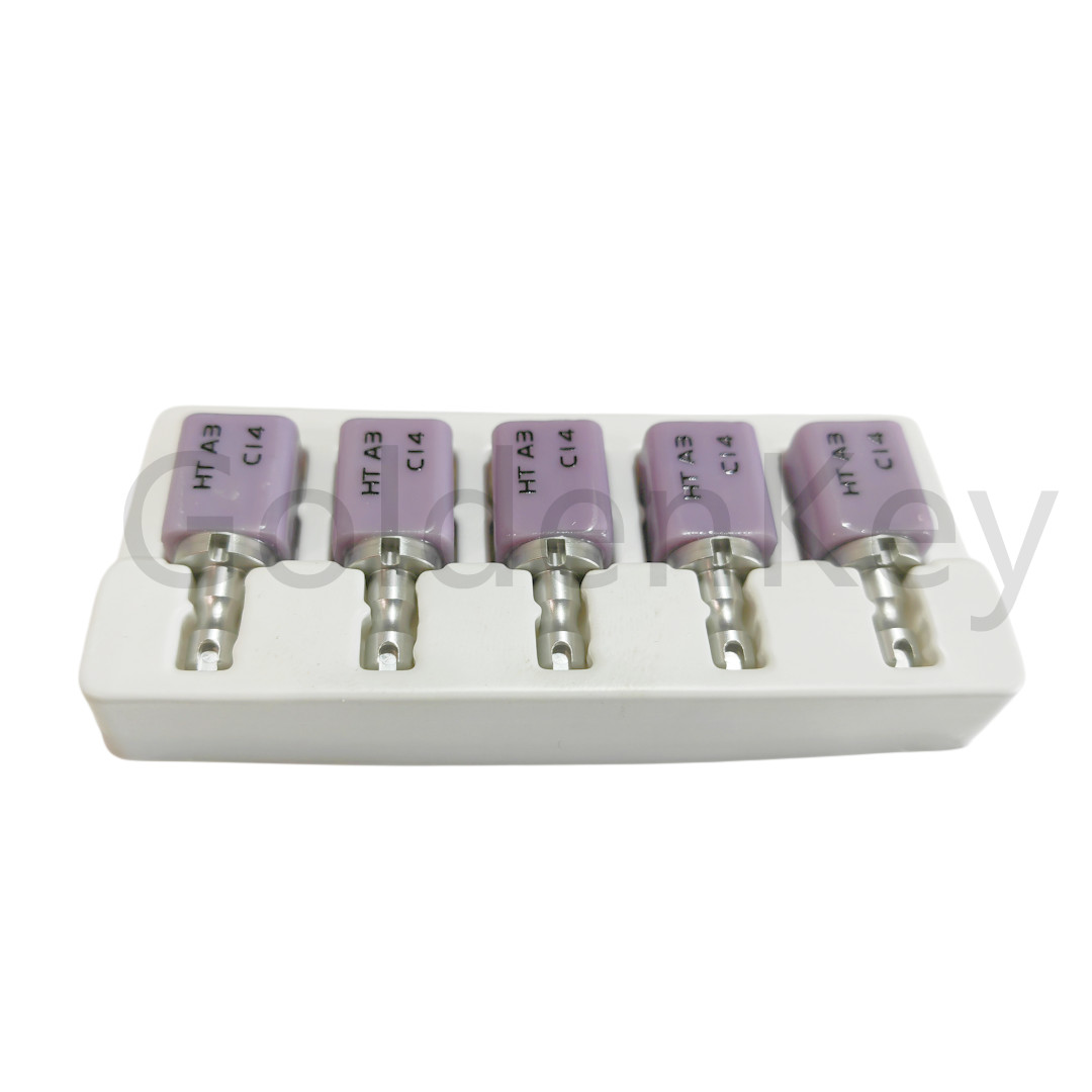 5Pcs/Box C14 Dental Glass Ceramic Lithium Dislicate Blocks Cerec CAD CAM
