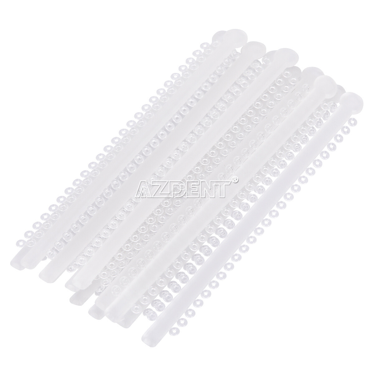 AZDENT Dental Orthodontic Ligature Ties Elastic Rubber Bands /Round Arch wires