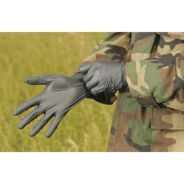 Showa 9700Pfl 9700Pf, Disposable Gloves, 6 Mil Palm, Nitrile, Powder-Free, L