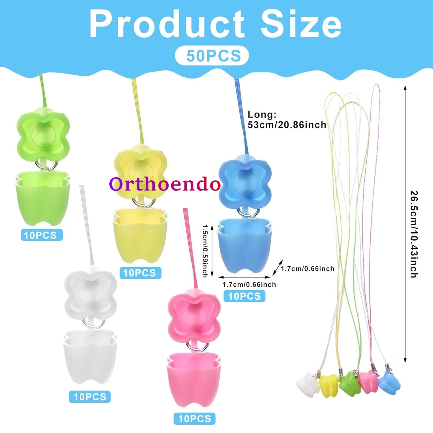 100 Dental Tooth Saver Milk Teeth Storage Container Box Teeth Baby Deciduous Box