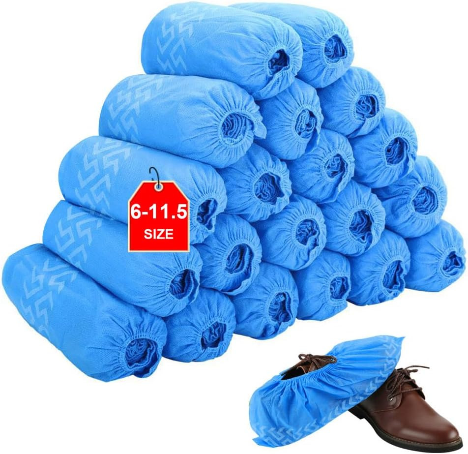 Shoe Covers Disposable 200pcs |Non-Slip,Durable,Indoor|Protect Your Home, Floors
