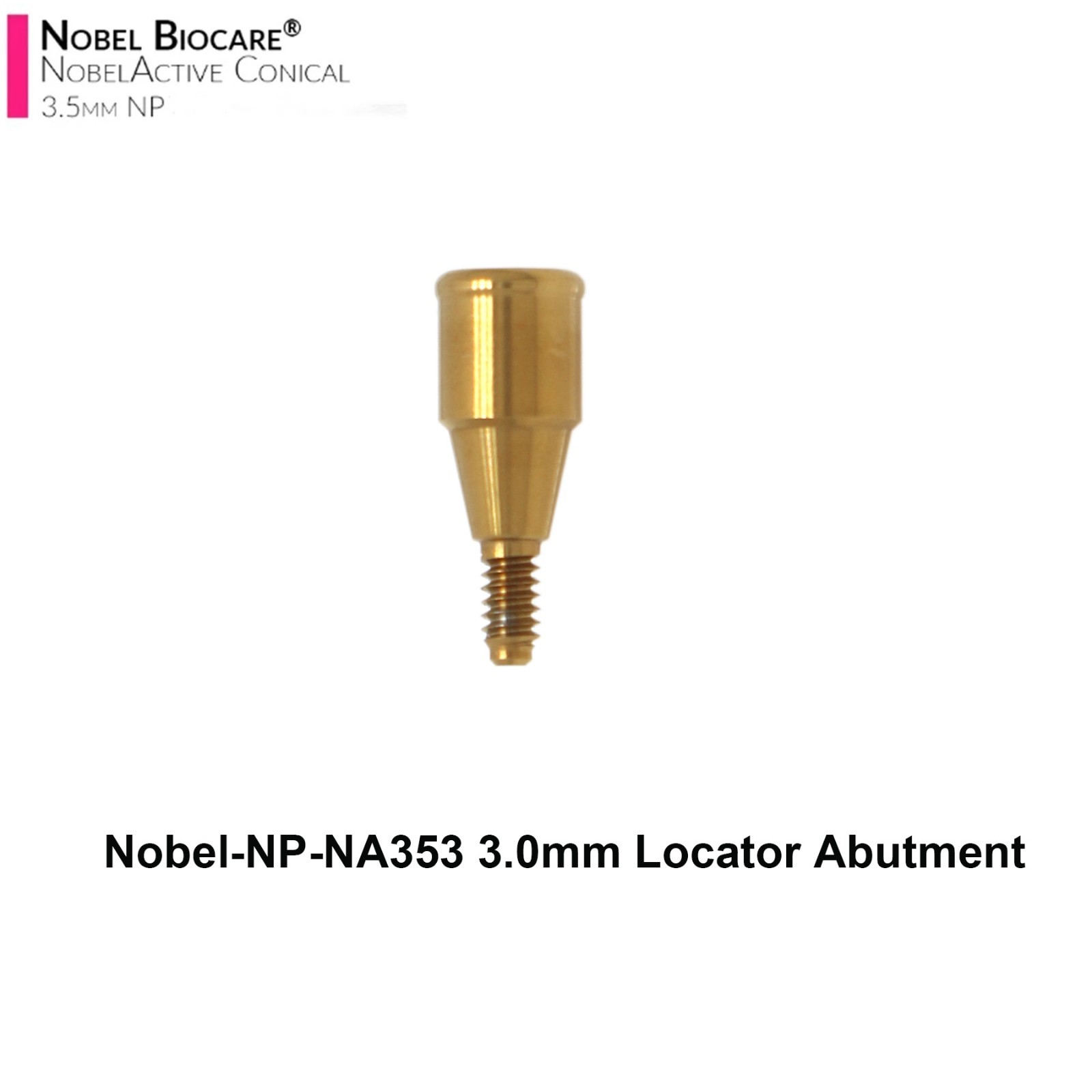 US Locator Abutment NP 3.5mm RP 4.3mm for Nobel Active Conical & Cap Inserts Kit