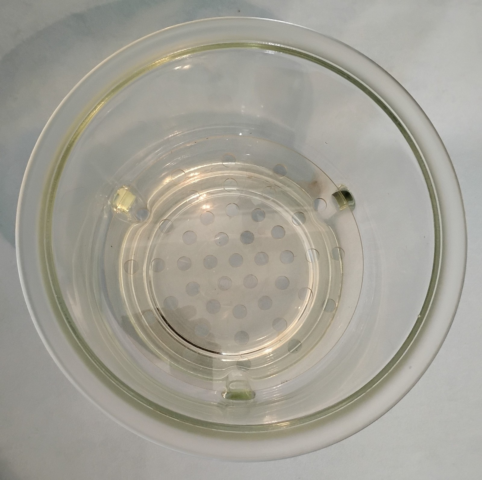 Corning PYREX Glass 10.5 L Large Vacuum Desiccator 11.5” Outside Diameter