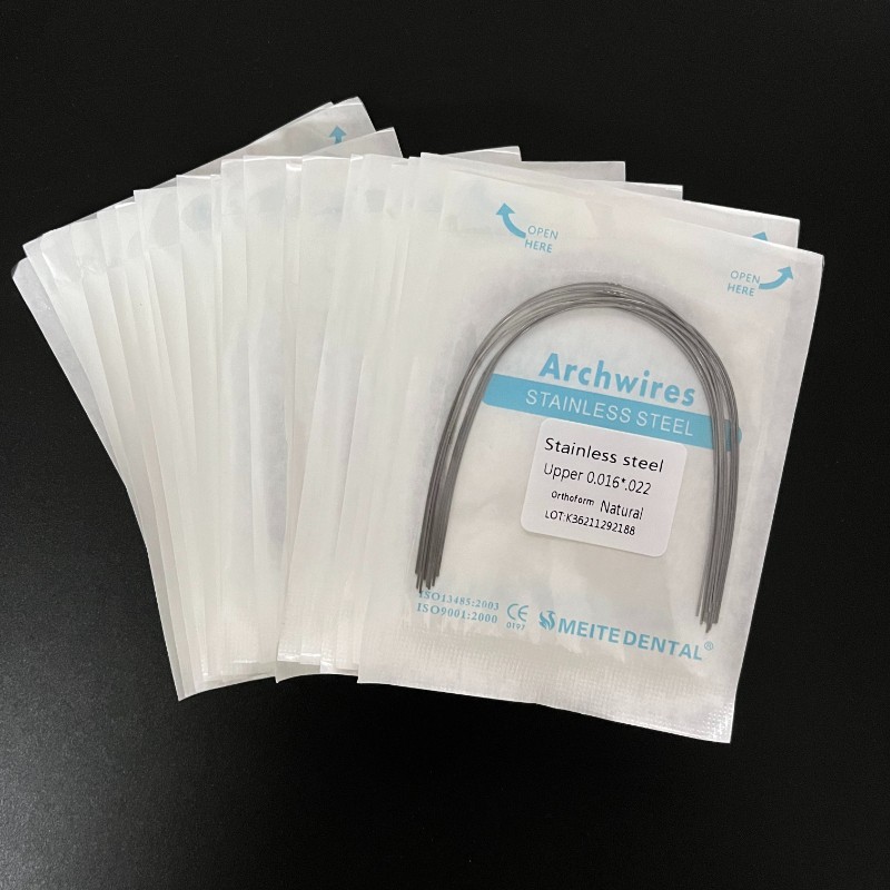 20 Packs Dental Ortho Stainless Steel/NIti Super Elastic Arch Wires Rectangular