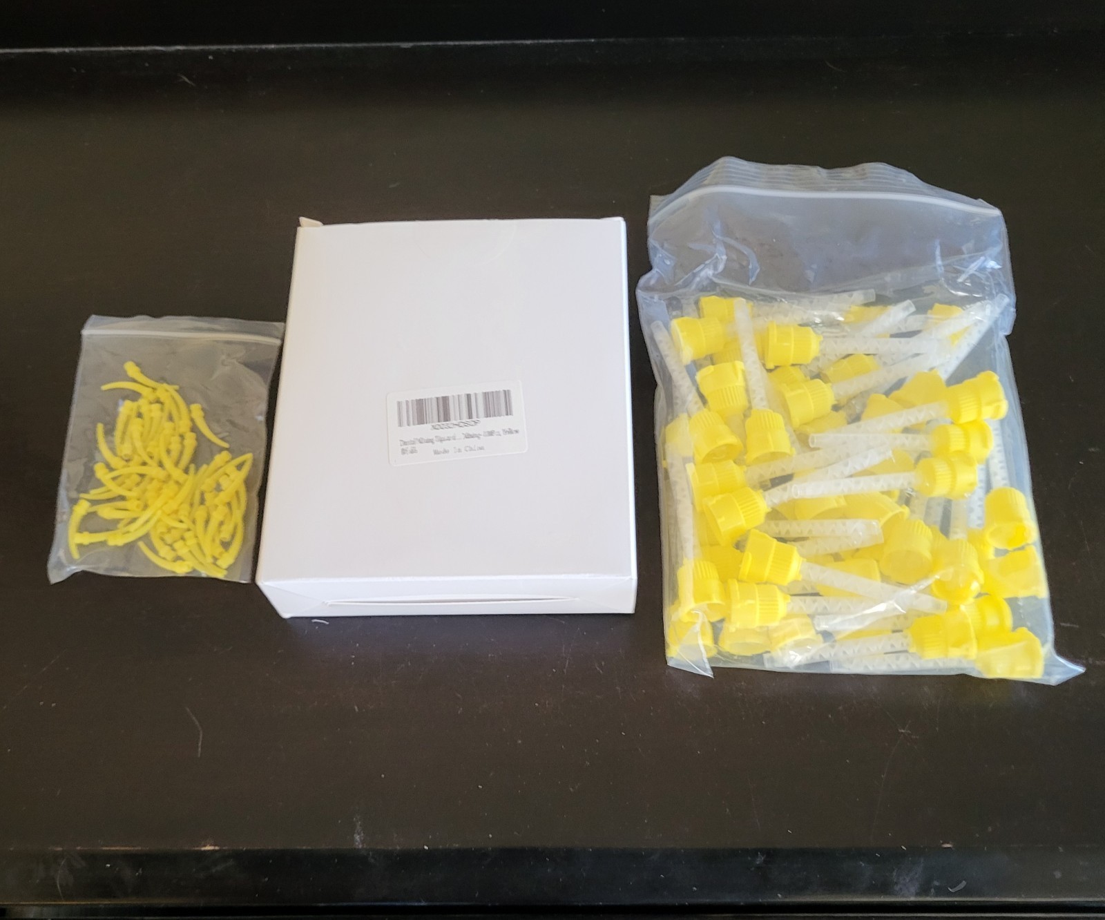 Short Dental Mixing & Intra-Oral Tips 400-Count 1:1 Ratio Yellow 5 cm by LaMiere