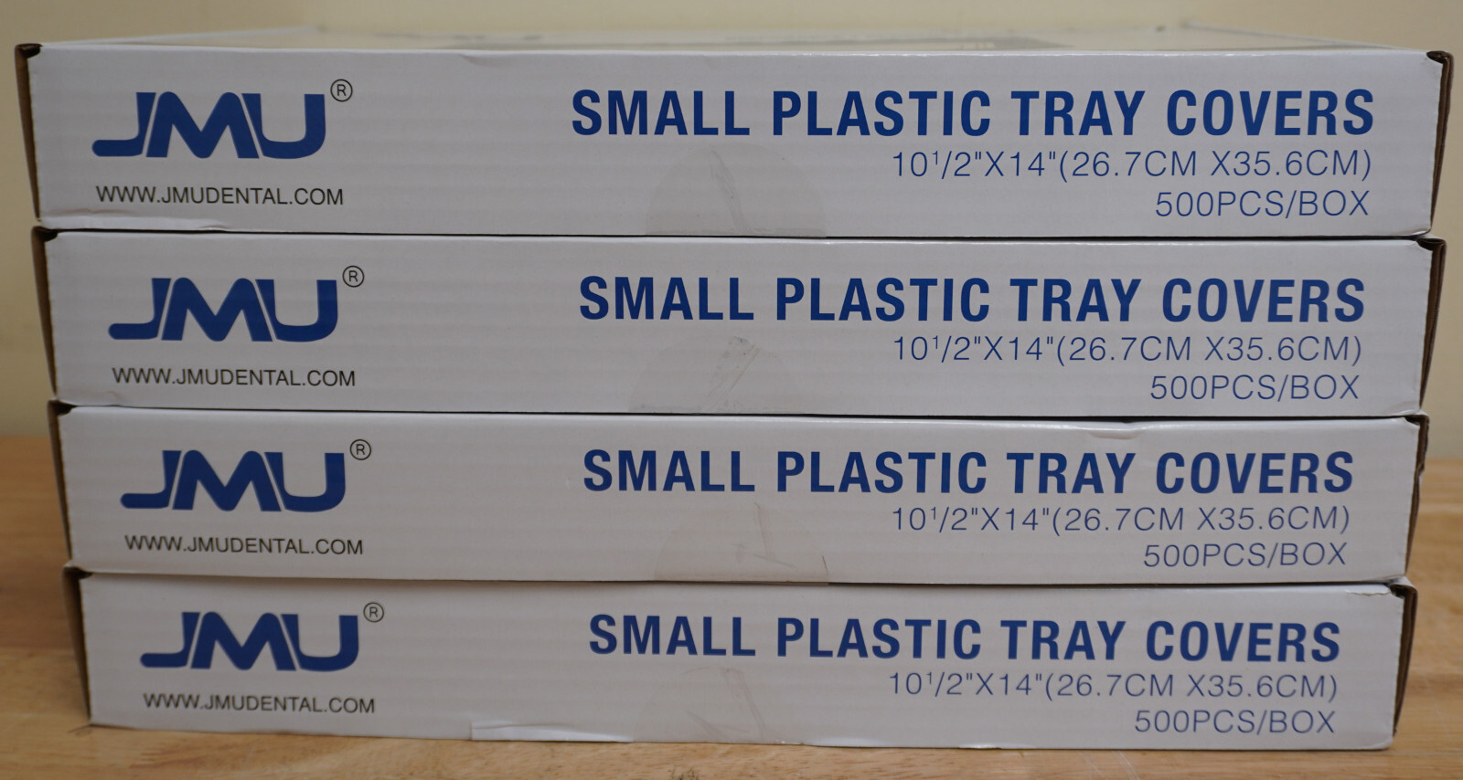 2000 (4 boxes) JMU Disposable Plastic Tray Covers (Small) 10 1/2″x14″ Dental