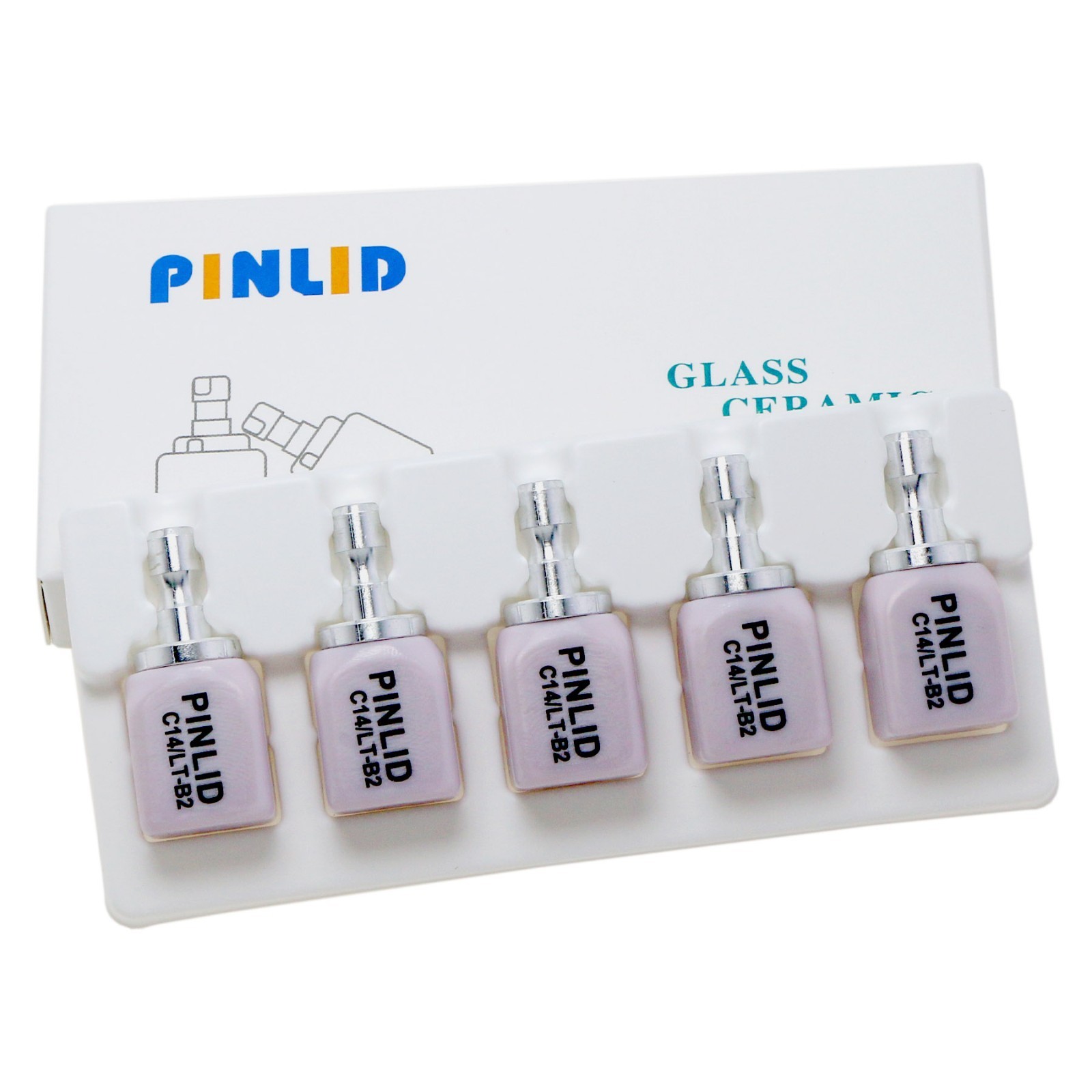 US LT C14 Lithium Disilicate Glass Ceramic Blank For CEREC CAD/CAM Dental Lab