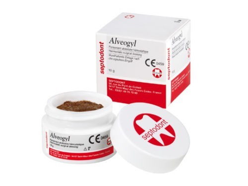 5 Pack SEPTODONT ALVEOGYL 10gr JAR – Dry Socket Treatment Dressing II Free Ship