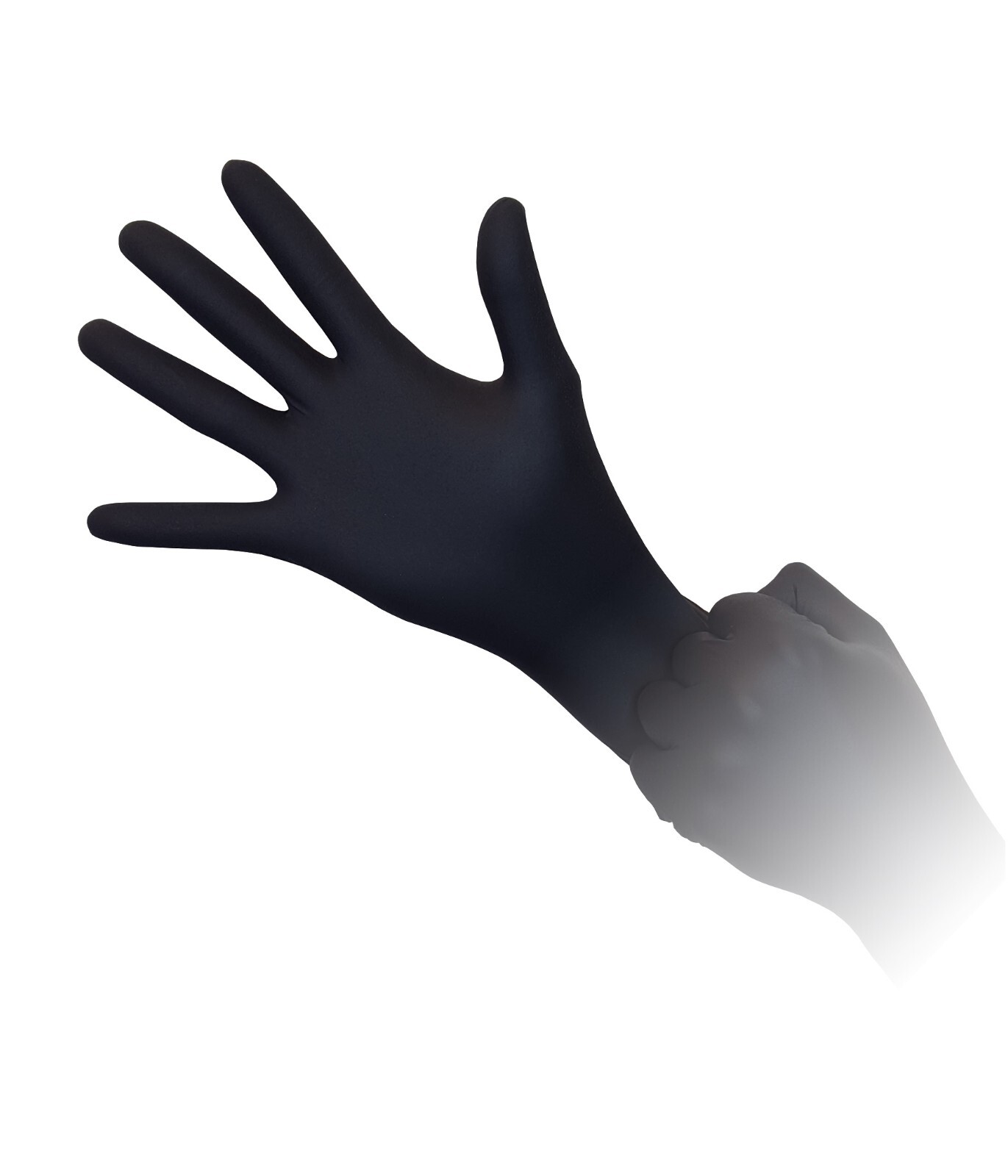 1000 Black Nitrile Exam Gloves L Large, 5 Mil, Aurelia Bold, Disposable