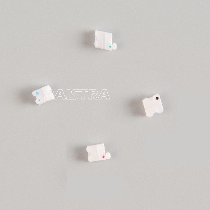 Dental Orthodontic Ceramic Bracket Braces 5*5 Roth .022 3-4-5 Hooks AZDENT SALE